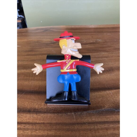 1985 JESCO 5” Dudley-Do-Right Rocky And Bullwinkle Rubber Bendable Figure - Picture 13 of 13